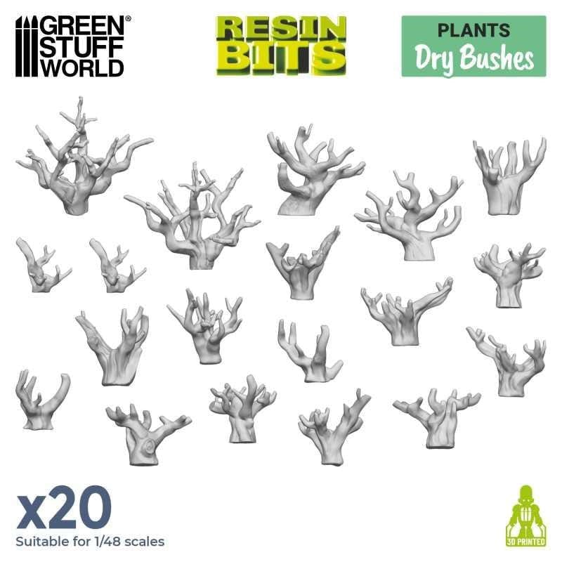 Greenstuff World Hobby GSW - 3D printed set - Dry Bushes