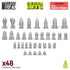 Greenstuff World Hobby GSW - 3D printed set - Ork Rockets and Missiles