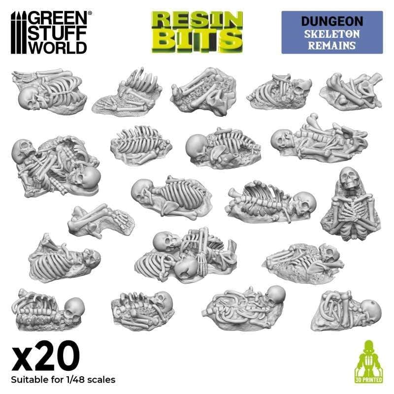 Greenstuff World Hobby GSW - 3D Printed - Skeleton Remains