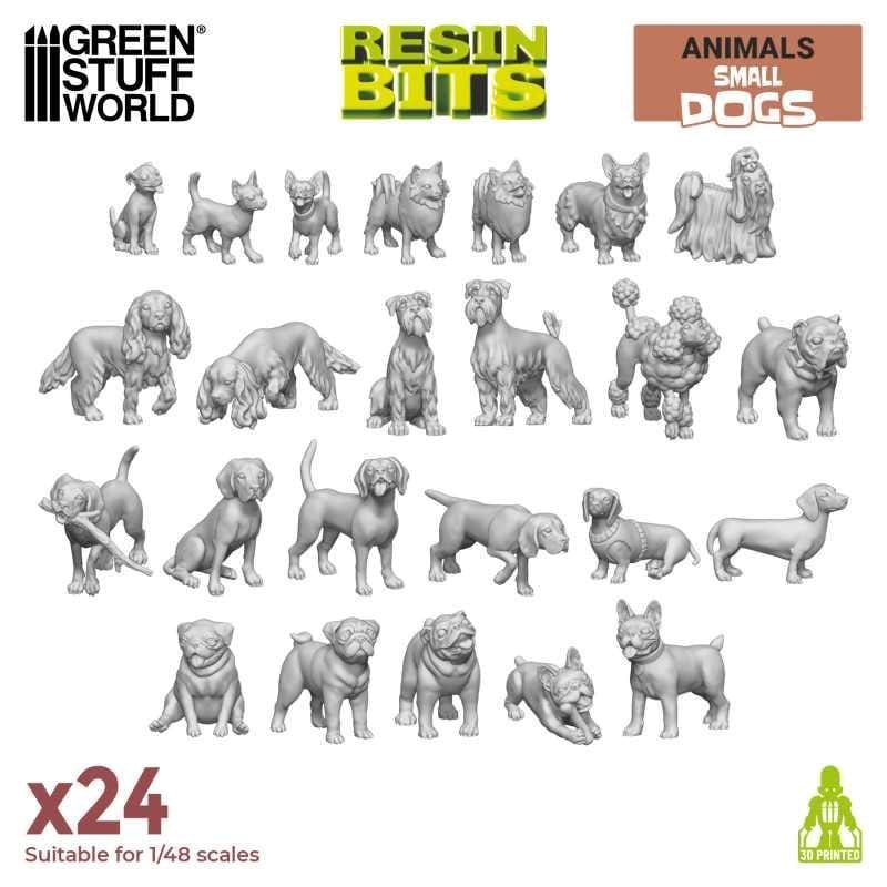 Greenstuff World Hobby GSW - 3D Printed - Small Dogs