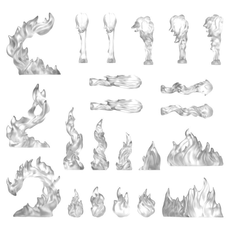 Greenstuff World Hobby GSW - 3D Printed - Special Effects - Fire Spells
