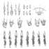 Greenstuff World Hobby GSW - 3D Printed - Special Effects - Ice Spells