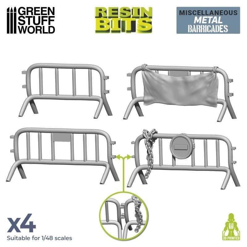 Greenstuff World Hobby GSW - 3D Printed - Steel Barricades
