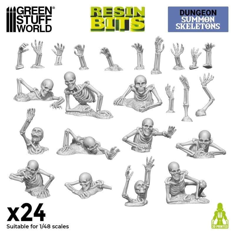 Greenstuff World Hobby GSW - 3D Printed - Summon Skeletons