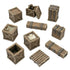 Greenstuff World Hobby GSW - 3D Printed - Wooden Crates (14pc)