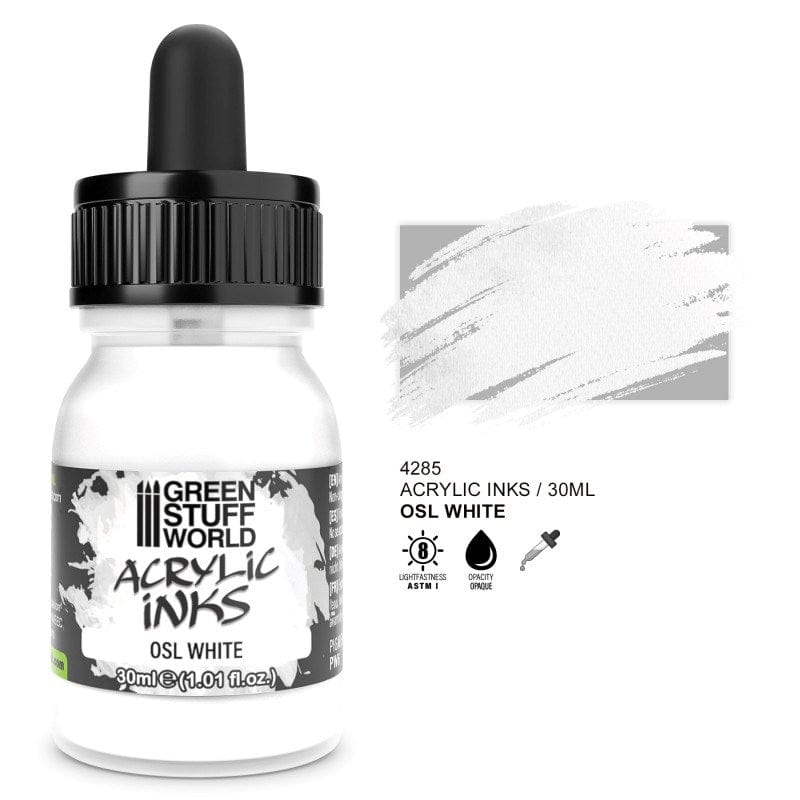 Greenstuff World Hobby GSW - Acrylic Ink Opaque - Osl White