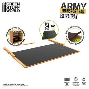 Greenstuff World Hobby GSW - Army Transport Bag - Extra Tray