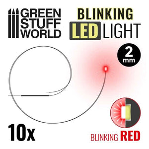 Greenstuff World Hobby GSW - Blinking Leds - Red - 2mm
