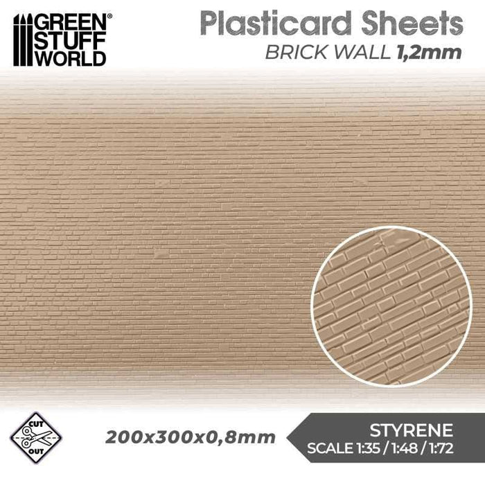 GSW - Brick Walls Plasticard Sheet (1.2mm)