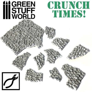 Greenstuff World Hobby GSW - Crunch Times! - Stacked Skulls Plates