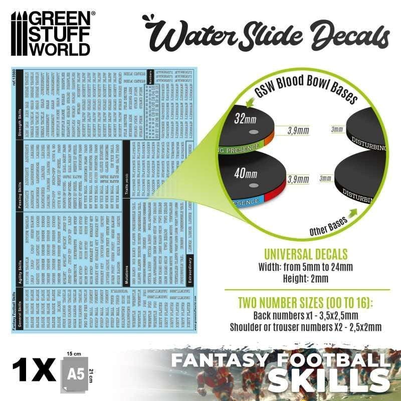 Greenstuff World Hobby GSW - Decals - Fantasy Football Skills
