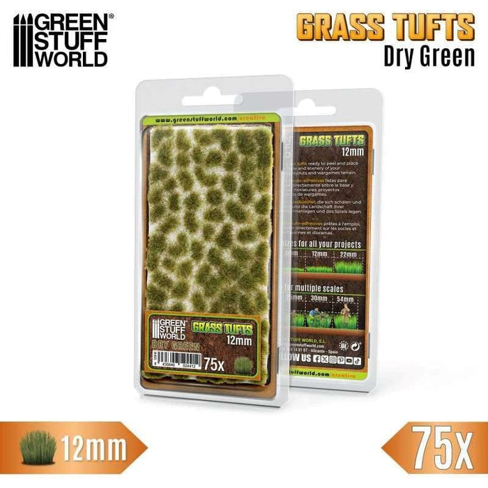GSW - Grass Tufts - 12 mm - Dry Green