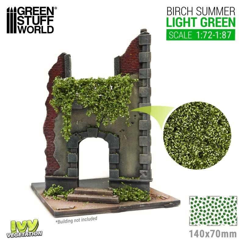 Greenstuff World Hobby GSW - Ivy Foliage - Light Green Birch - Small