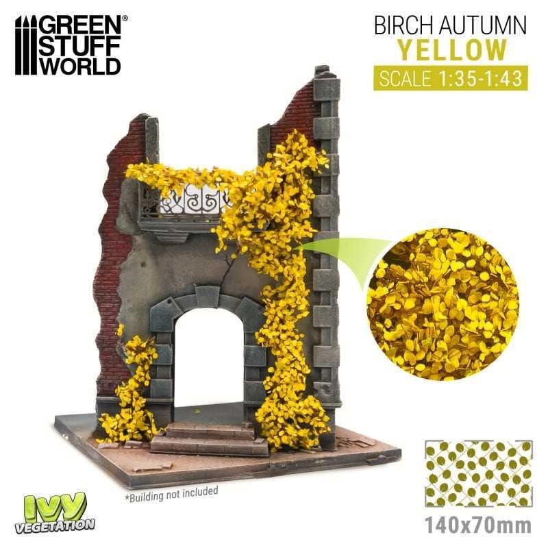 Greenstuff World Hobby GSW - Ivy Foliage - Yellow Birch - Large