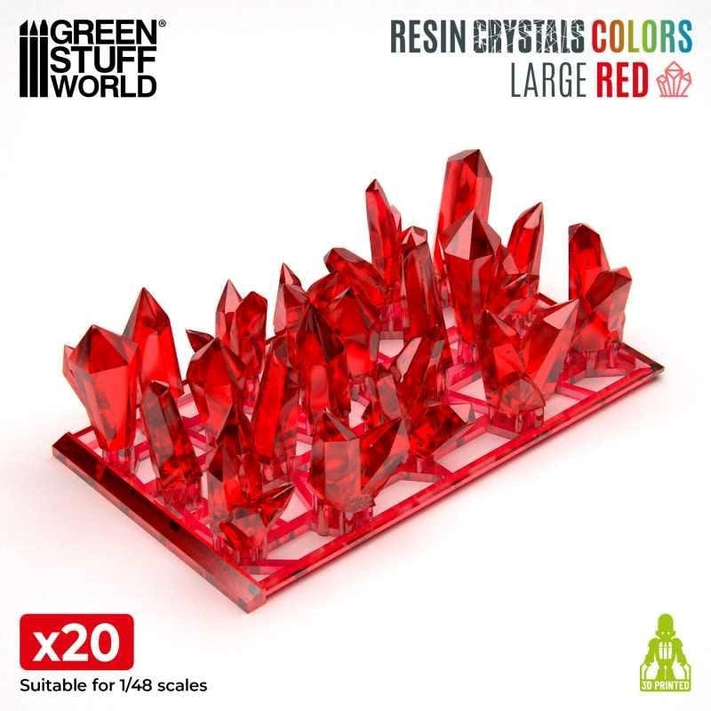 Greenstuff World Hobby GSW - Large Red Crystals Resin Set