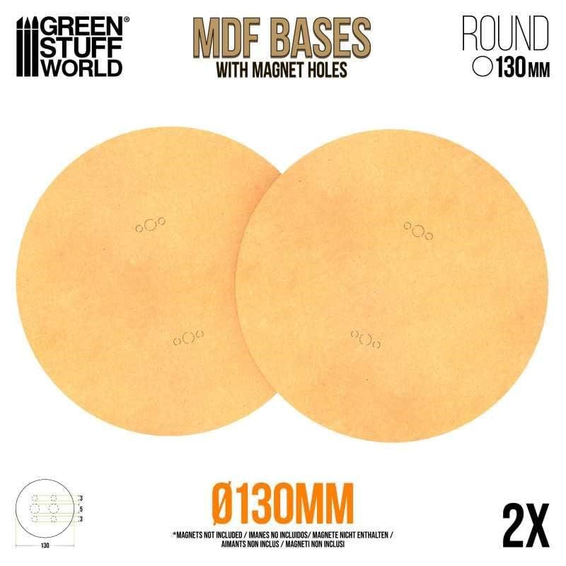 Greenstuff World Hobby GSW - MDF Bases - Round 130mm (2)