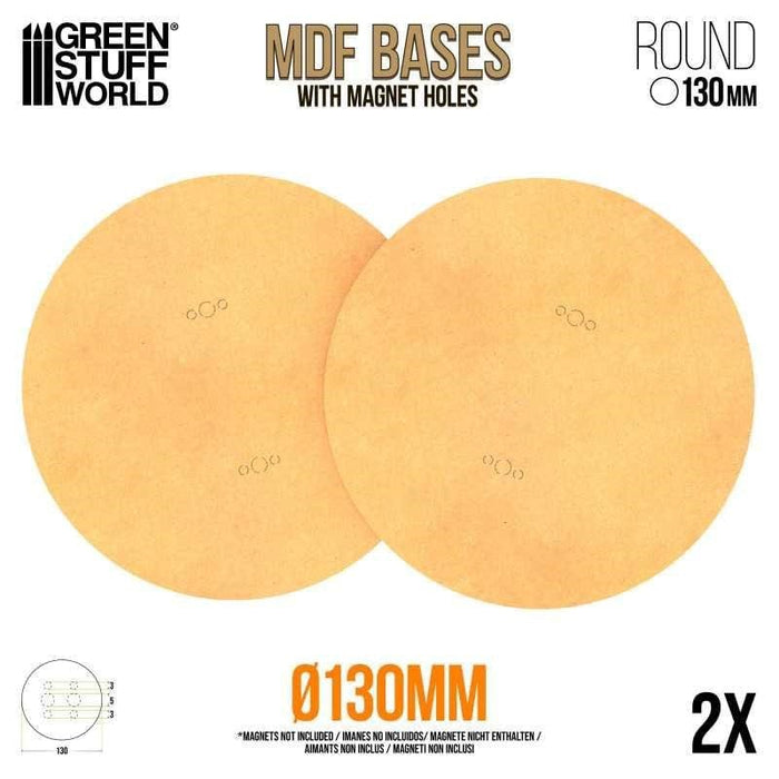 GSW - MDF Bases - Round 130mm (2)
