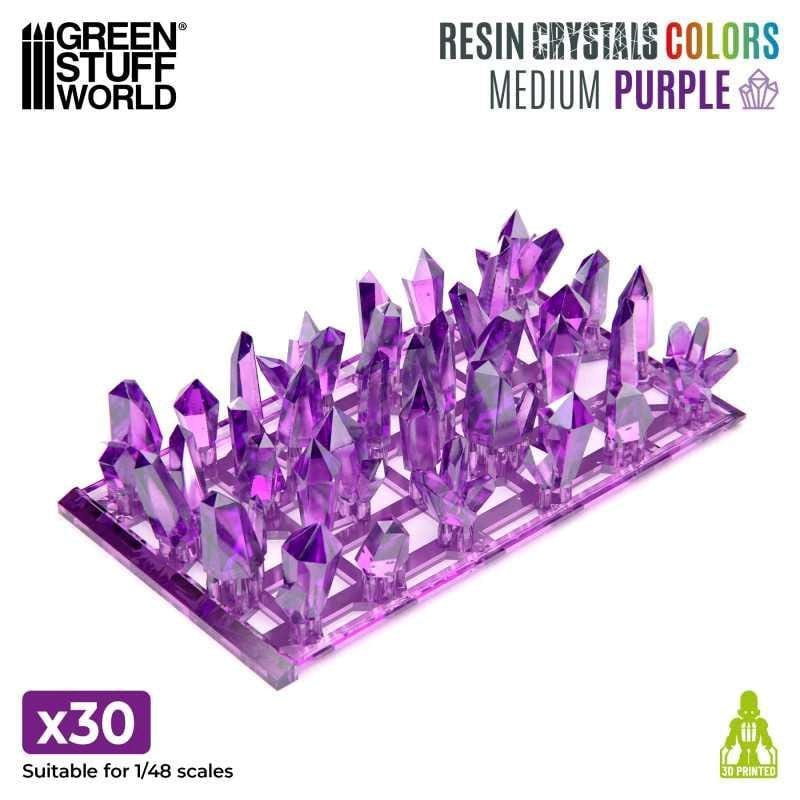 Greenstuff World Hobby GSW - Medium Purple Crystals Resin Set