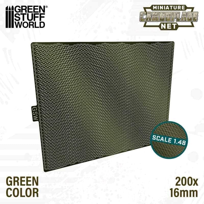 Greenstuff World Hobby GSW - Miniature Camouflage Nets - Green - 1/48 Scale