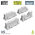 Greenstuff World Hobby GSW - Resin Bits - Broken Jersey Barriers