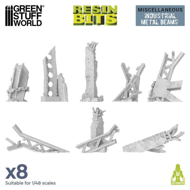 Greenstuff World Hobby GSW - Resin Bits - Industrial Metal Beams