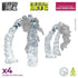 Greenstuff World Hobby GSW - Resin Bits - Modular Clear Dual Smoke Trails