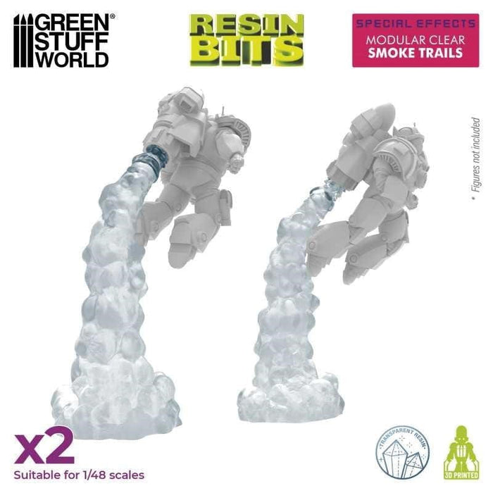 GSW - Resin Bits - Modular Clear Smoke Trails