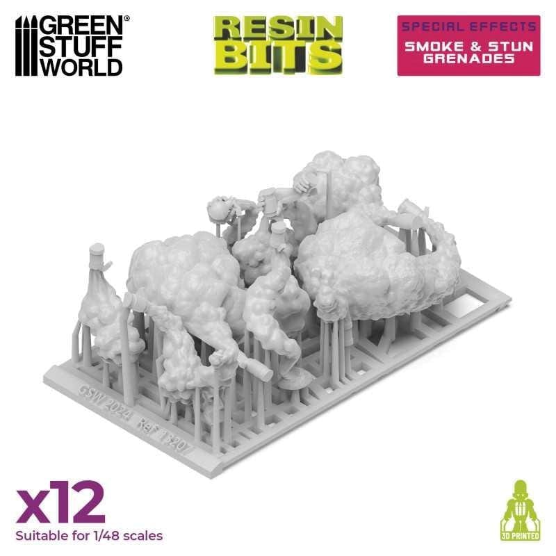 Greenstuff World Hobby GSW - Resin Bits - Smoke and Stun Grenades