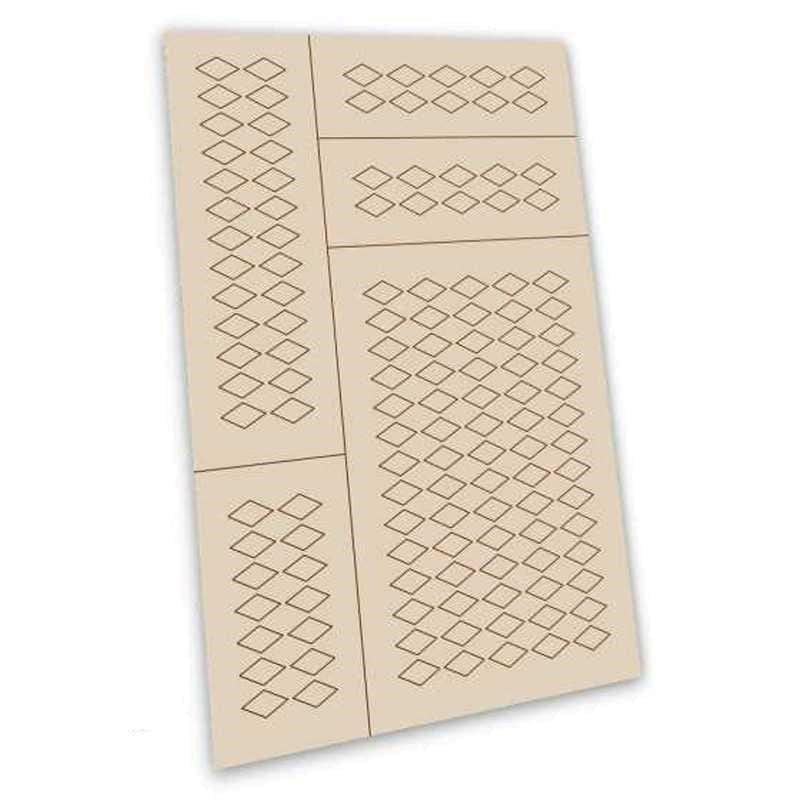 Greenstuff World Hobby GSW - Self-Adhesive Stencils - Harlequin M