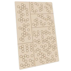 Greenstuff World Hobby GSW - Self-Adhesive Stencils - Hex Camo
