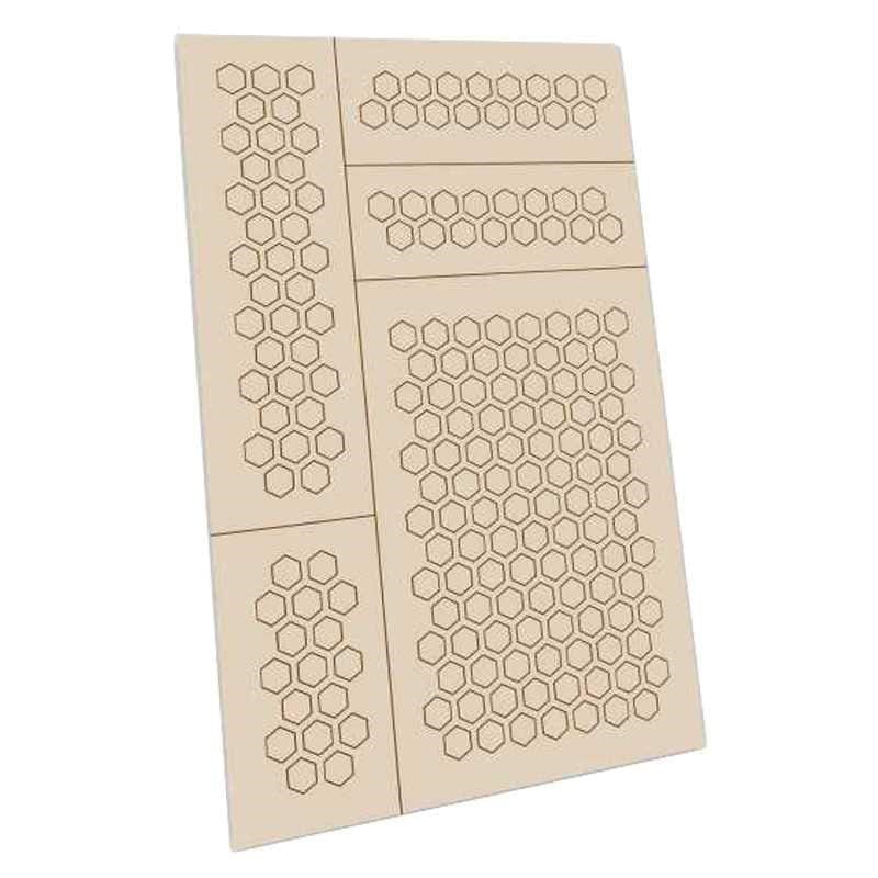 Greenstuff World Hobby GSW - Self-Adhesive Stencils - Hexagon S