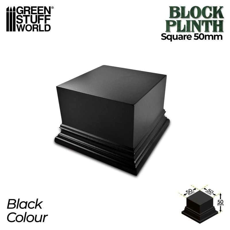 Greenstuff World Hobby GSW - Square Top Display Plinth 5x5 Cm - Black