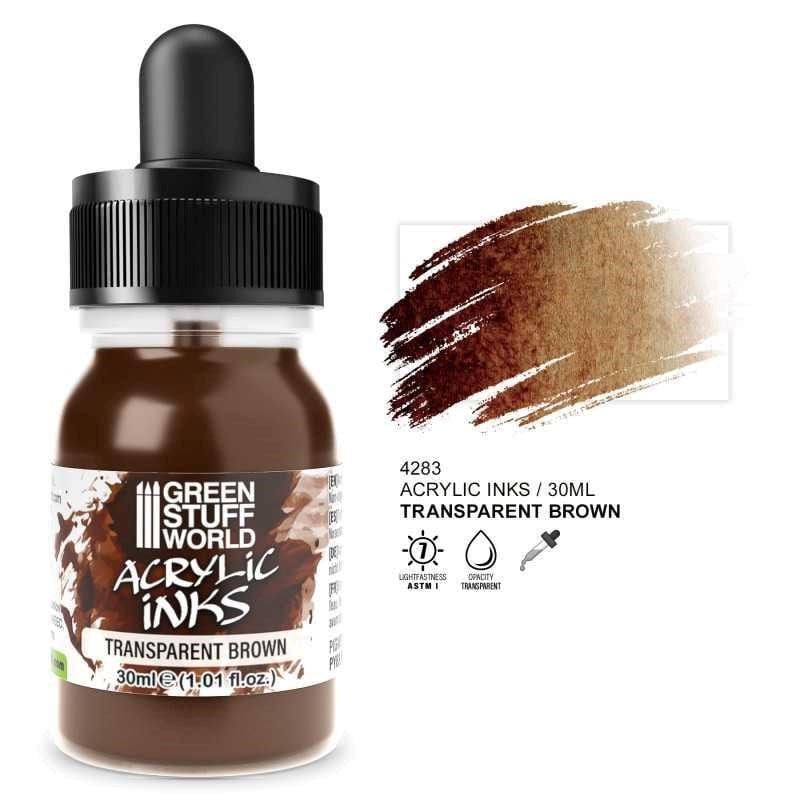 Greenstuff World Hobby GSW - Transparent Acrylic Ink - Brown