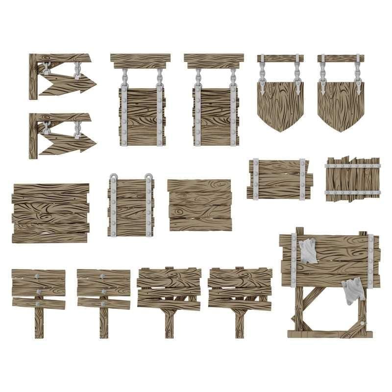 Greenstuff World Hobby GSW - Wood Signs