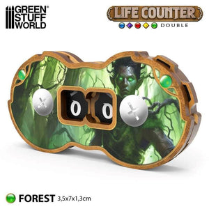Greenstuff World Trading Card Games GSW - Life Counter Double - Forest