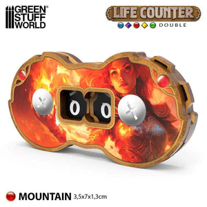 Greenstuff World Trading Card Games GSW - Life Counter Double - Mountain