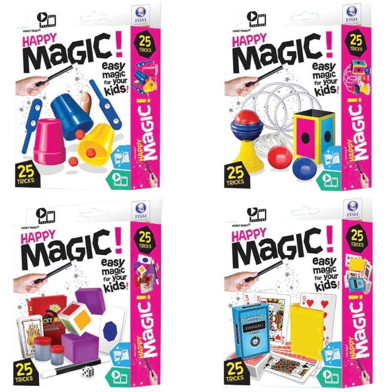 Hanky Panky Magic Novelties Happy Magic Tricks - 25 Tricks (Assorted)