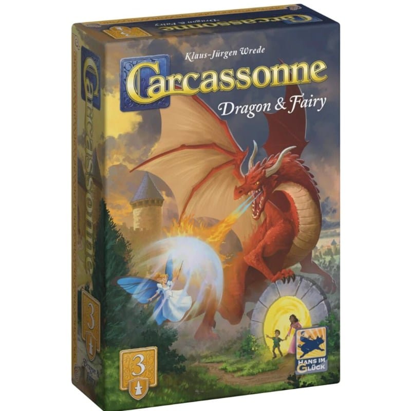 Hans im Gluck Board & Card Games Carcassonne - Dragon and Fairy - Expansion 3 (2025 Redesign) (03/10/2025 Release)