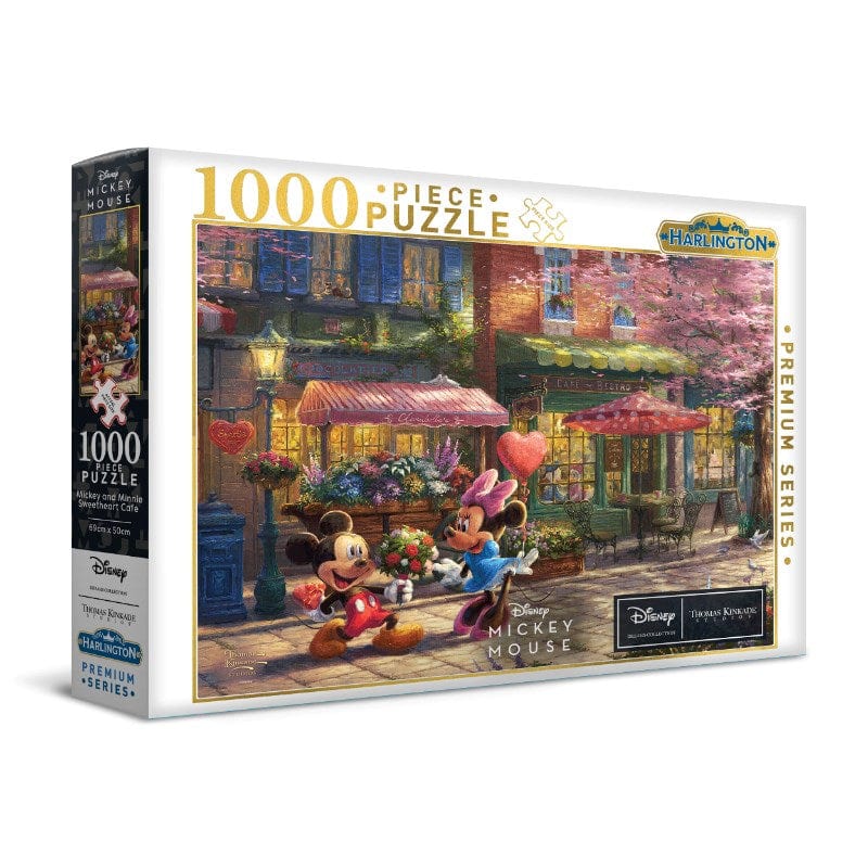 Harlington Jigsaws Thomas Kinkade - Disney - Mickey and Minnie Sweetheart Cafe (1000pc) Harlington