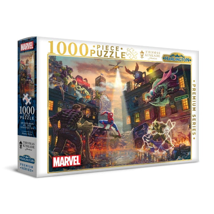 Thomas Kinkade - Marvel - Spiderman vs The Sinister Six (1000pc) Harlington