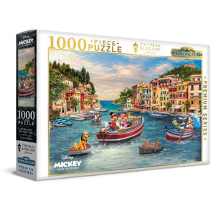 Harlington Jigsaws Thomas Kinkade - Mickey and Minnie in Italy (1000pc) Harlington