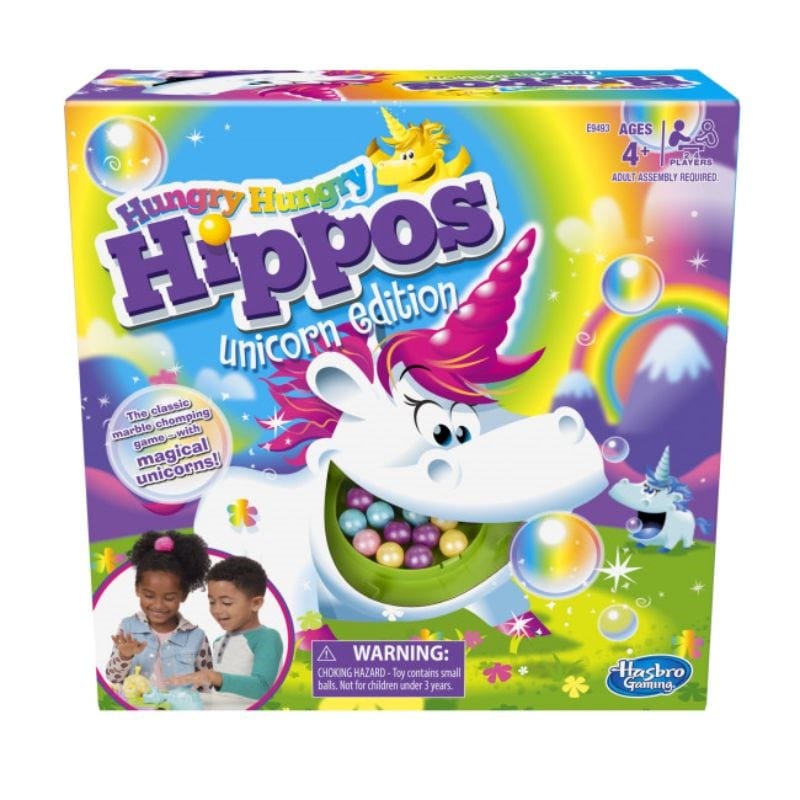 Hasbro Board & Card Games Hungry Hungry Hippos - Unicorn Edition