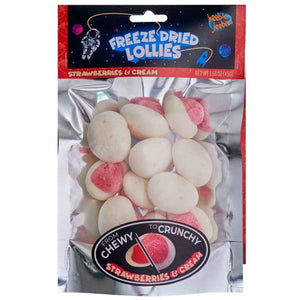 Heebie Jeebies Food Promos & Miscellaneous Freeze Dried Lollies - Large Strawberries & Cream