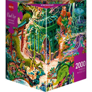 Heye Jigsaws Botanic Garden (2000pc Triangle Box) Heye