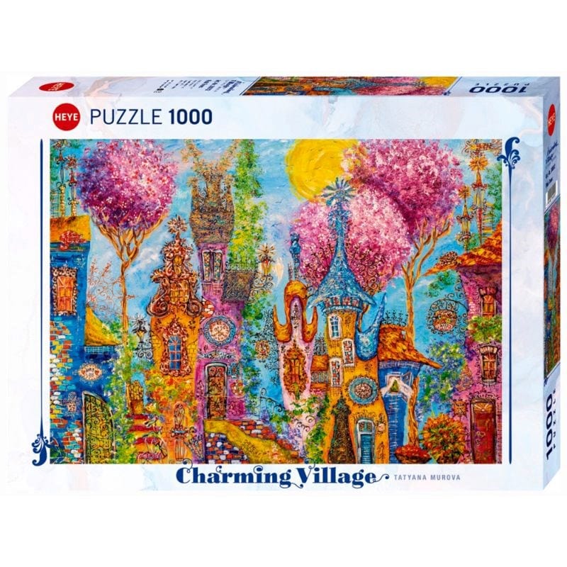Heye Jigsaws Charming Village - Pink Trees(1000pc) Heye