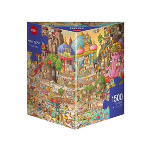 Heye Jigsaws Degano - Yogaland (1500pc Triangle Box) Heye