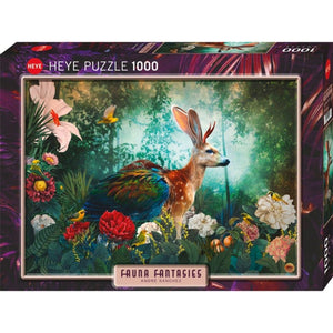 Heye Jigsaws Fauna Fantasy - Jackalope (1000pc) Heye