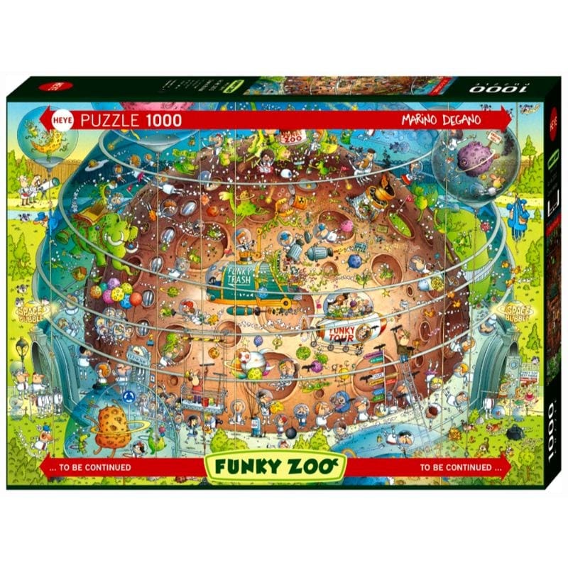 Heye Jigsaws Funky Zoo - Cosmic Habitat (1000pc) Heye