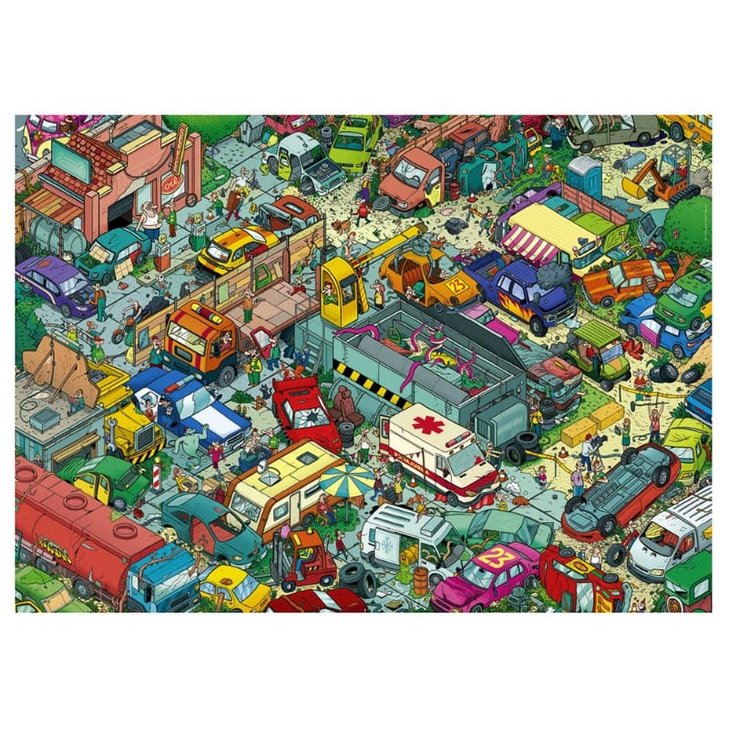 Heye Jigsaws Lectr - Car Cemetry (1000pc Triangle Box) Heye