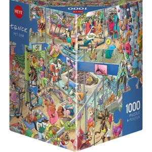 Heye Jigsaws Pet Gym (1000pc Triangle Box) Heye